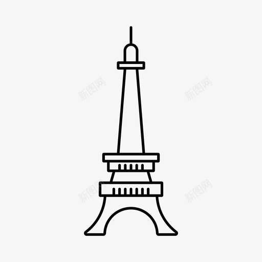 埃菲尔铁塔法国地标图标svg_新图网 https://ixintu.com 地标 埃菲尔铁塔 巴黎 法国 游览埃菲尔铁塔