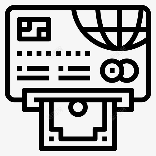 信用卡支付分期付款抵押贷款图标svg_新图网 https://ixintu.com 信用卡支付 分期付款 抵押贷款 银行业务