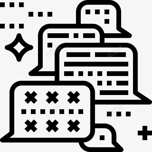 聊天学校图标收藏线性svg_新图网 https://ixintu.com 学校图标收藏 线性 聊天