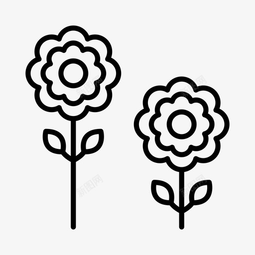 花花店花园图标svg_新图网 https://ixintu.com 春天 花 花园 花店