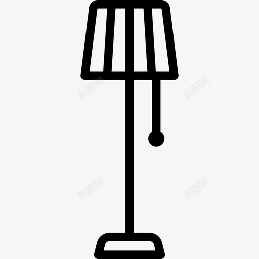 灯具家用电器套装线性图标svg_新图网 https://ixintu.com 家用电器套装 灯具 线性
