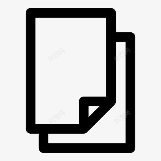 复制文档克隆复制图标svg_新图网 https://ixintu.com 克隆 复制 复制文档 电子商务1粗体