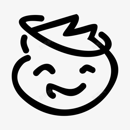 天使你好微笑图标svg_新图网 https://ixintu.com 你好 天使 微笑 歌曲 表情