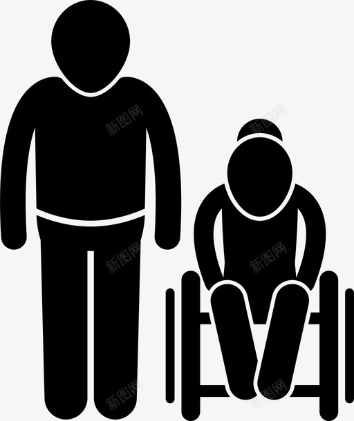 老儿子和奶奶家人奶奶图标svg_新图网 https://ixintu.com 奶奶 妈妈和儿子 家人 老儿子和奶奶
