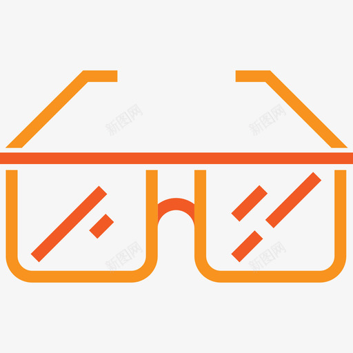 太阳镜时尚夏日元素图标svg_新图网 https://ixintu.com 夏日元素 太阳镜 时尚