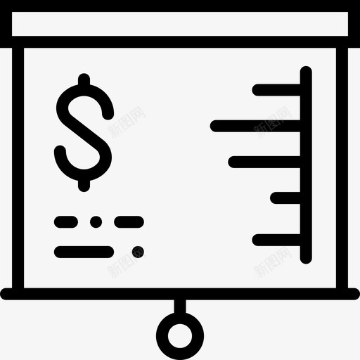 演示文稿业务集合2线性图标svg_新图网 https://ixintu.com 业务集合2 演示文稿 线性