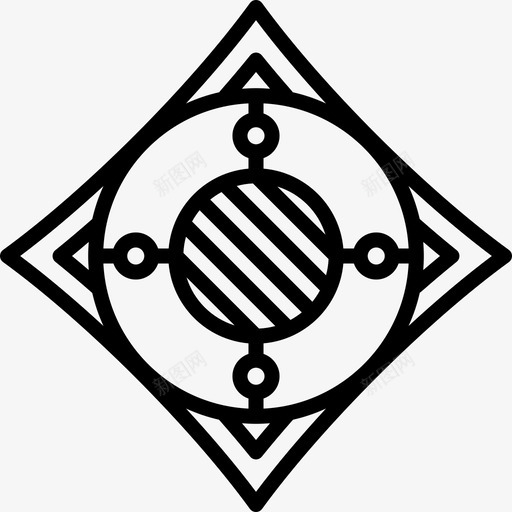 钻石纸牌游戏符号直线图标svg_新图网 https://ixintu.com 直线 纸牌游戏符号 钻石