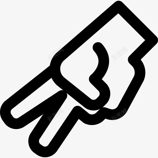 手印棒球系列直线型图标svg_新图网 https://ixintu.com 手印 棒球系列 直线型
