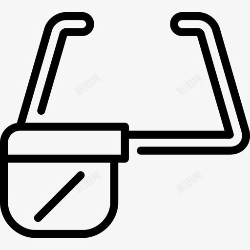 Ar单眼虚拟现实线性图标svg_新图网 https://ixintu.com Ar单眼 线性 虚拟现实