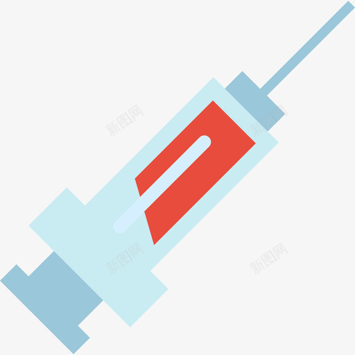 注射器医用药色图标svg_新图网 https://ixintu.com 医用 注射器 药色