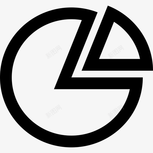 饼图业务图标字形线形svg_新图网 https://ixintu.com 业务图标字形 线形 饼图