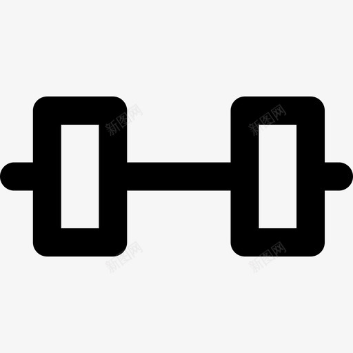 哑铃运动套装汇编线性图标svg_新图网 https://ixintu.com 哑铃 线性 运动套装汇编