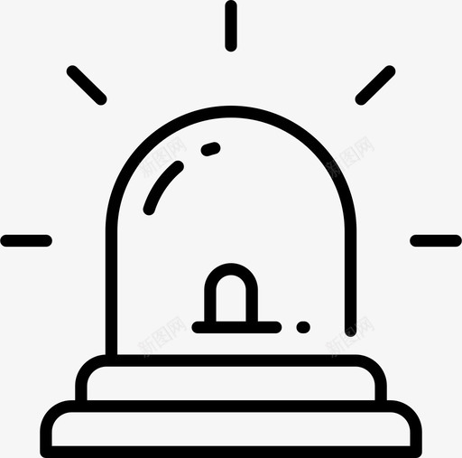 警笛警报紧急情况图标svg_新图网 https://ixintu.com 信号 紧急情况 警察 警报 警笛