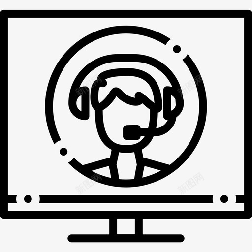 在线顾问沟通对话图标svg_新图网 https://ixintu.com 在线顾问 客户支持 对话 沟通