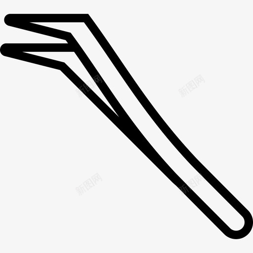 镊子医疗器械2线性图标svg_新图网 https://ixintu.com 医疗器械2 线性 镊子