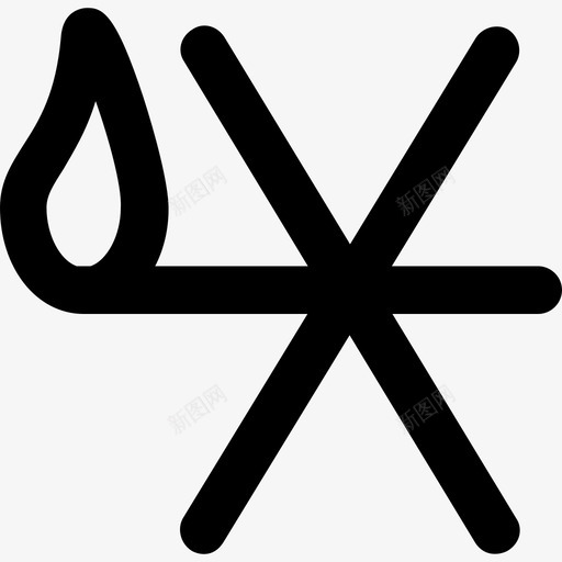 火工业图标系列粗体圆形svg_新图网 https://ixintu.com 工业图标系列 火 粗体圆形