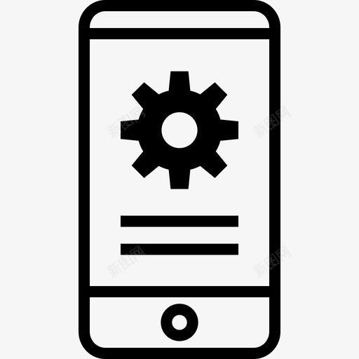 智能手机商务和金融图标集细线svg_新图网 https://ixintu.com 商务和金融图标集 智能手机 细线
