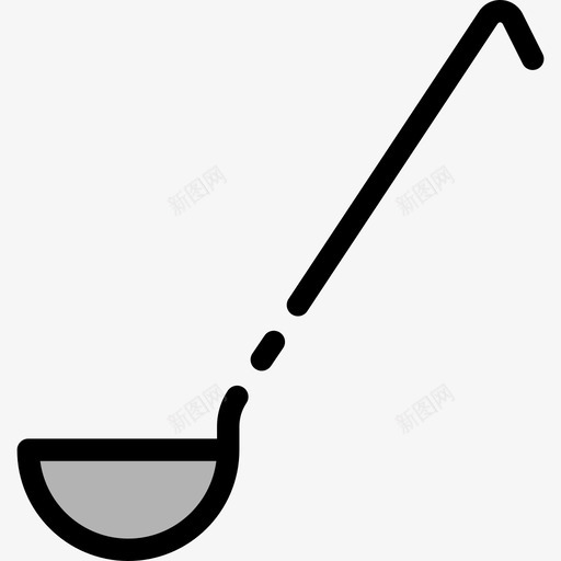 瓢食品和餐厅大包装颜色线颜色图标svg_新图网 https://ixintu.com 瓢 线颜色 食品和餐厅大包装颜色