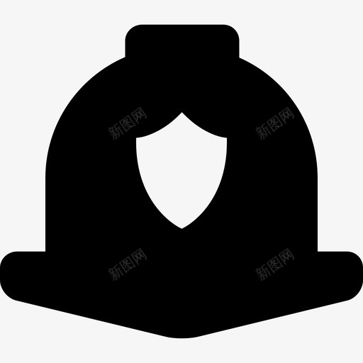 安全帽保安消防队人员图标svg_新图网 https://ixintu.com 保安 安全帽 消防队人员