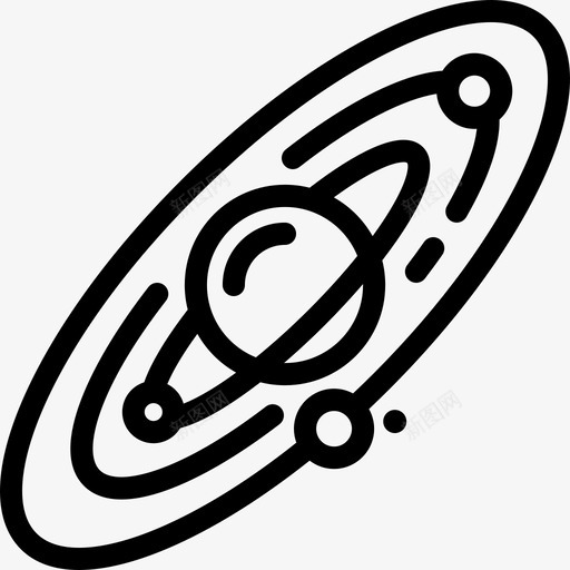 太阳系科学研究线性图标svg_新图网 https://ixintu.com 太阳系 科学研究 线性