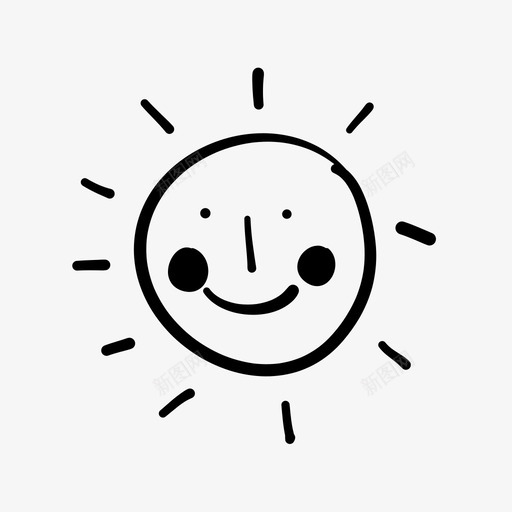 太阳炎热早晨图标svg_新图网 https://ixintu.com 夏天 天气 天空 太阳 早晨 晴朗 炎热