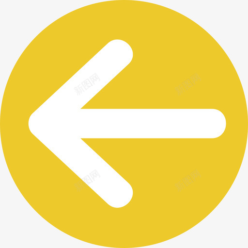 上一个箭头圆平面图标svg_新图网 https://ixintu.com 上一个 圆平面 箭头