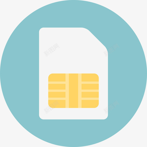 Sim卡硬件2扁平图标svg_新图网 https://ixintu.com Sim卡 扁平 硬件2