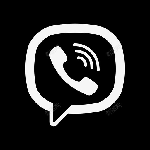 Viber社交媒体社交网络标识图标svg_新图网 https://ixintu.com Viber 社交媒体 社交网络标识