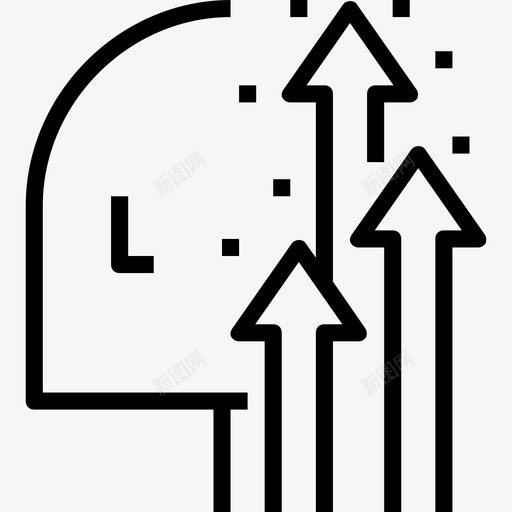 成长人类的心智线性的图标svg_新图网 https://ixintu.com 人类的心智 成长 线性的