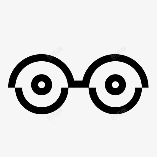大眼镜大眼睛看图标svg_新图网 https://ixintu.com 两只眼睛 大眼睛 大眼镜 看