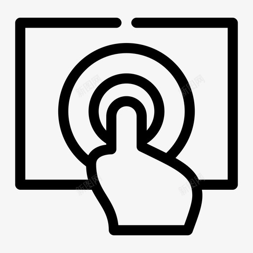 手动选择手势屏幕图标svg_新图网 https://ixintu.com 屏幕 手动选择 手势 电子商务1差距媒体