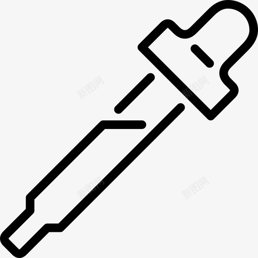 线型吸管图标svg_新图网 https://ixintu.com 线型设计吸管