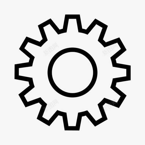 齿轮组10发动机图标svg_新图网 https://ixintu.com 10 发动机 机器 机构 齿轮组