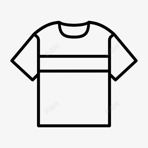 t恤衣服单件图标svg_新图网 https://ixintu.com t恤 单件 穿 衣服