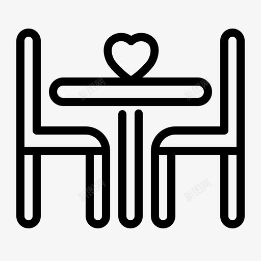 浪漫晚餐情侣爱情图标svg_新图网 https://ixintu.com 婚礼 情侣 浪漫晚餐 爱情 爱情大纲