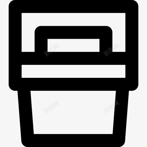 便携式冰箱烧烤设备线性图标svg_新图网 https://ixintu.com 便携式冰箱 烧烤设备 线性