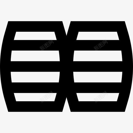 酒桶酒庄套装直线型图标svg_新图网 https://ixintu.com 直线型 酒庄套装 酒桶