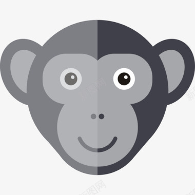 猴子元素可爱的动物图标图标