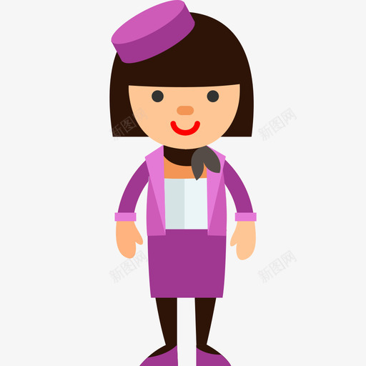 空姐人物职业化身收藏图标svg_新图网 https://ixintu.com 人物 空姐 职业化身收藏