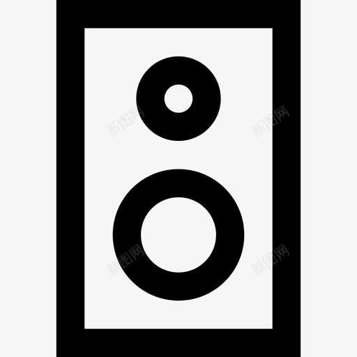 音箱电影轮廓线性图标svg_新图网 https://ixintu.com 电影轮廓 线性 音箱