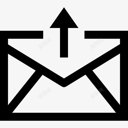 电子邮件数据通信收集线性图标svg_新图网 https://ixintu.com 数据通信收集 电子邮件 线性