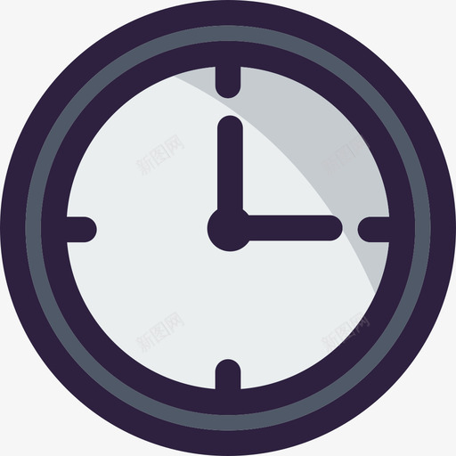 时钟学校图标集3颜色svg_新图网 https://ixintu.com 学校图标集3 时钟 颜色