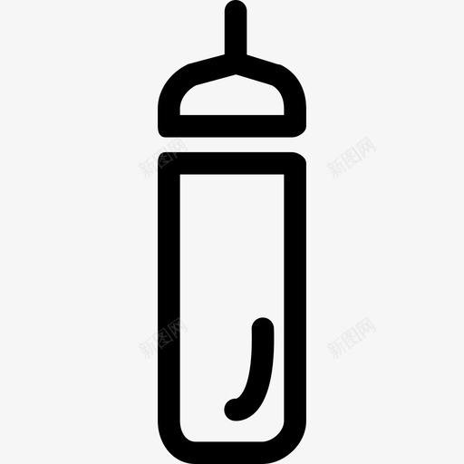 水壶饮料和食物收集线性图标svg_新图网 https://ixintu.com 水壶 线性 饮料和食物收集