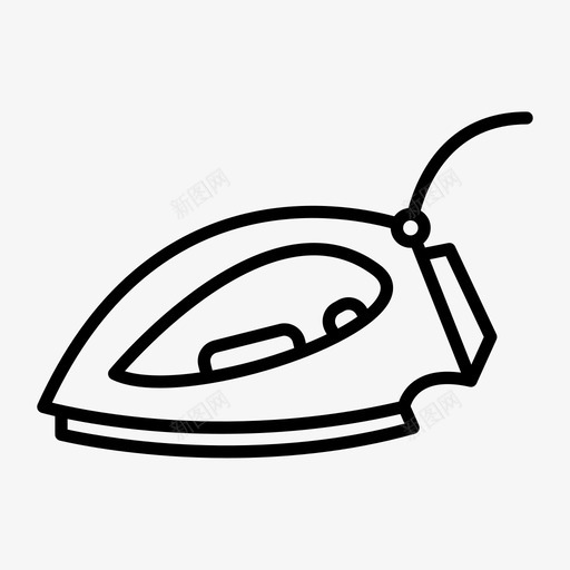 衣服熨斗器具装置图标svg_新图网 https://ixintu.com 器具 家用 家用设备和器具概述 衣服熨斗 装置