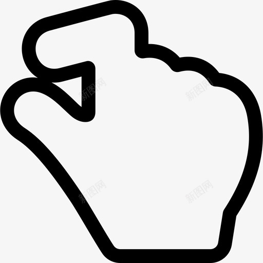 放大基本手势线性化图标svg_新图网 https://ixintu.com 基本手势线性化 放大