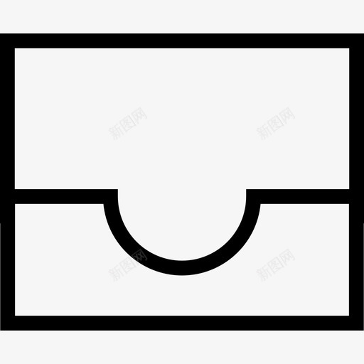 收件箱基本套装图标svg_新图网 https://ixintu.com 基本套装 收件箱