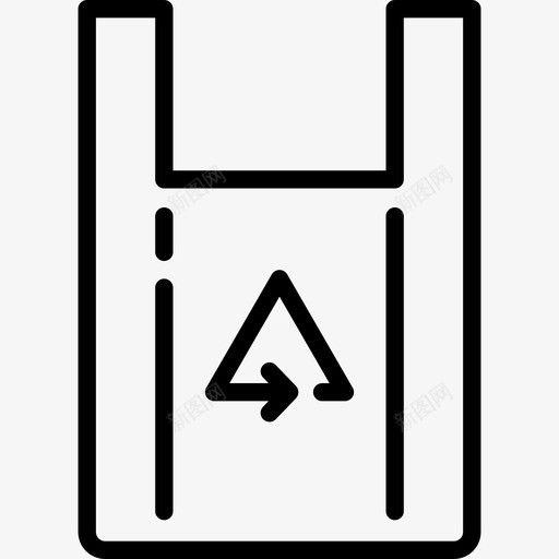 再生塑料袋生态线工艺线状图标svg_新图网 https://ixintu.com 再生塑料袋 生态线工艺 线状