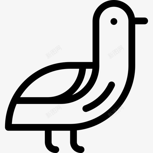 鸟秋季元素线形图标svg_新图网 https://ixintu.com 秋季元素 线形 鸟