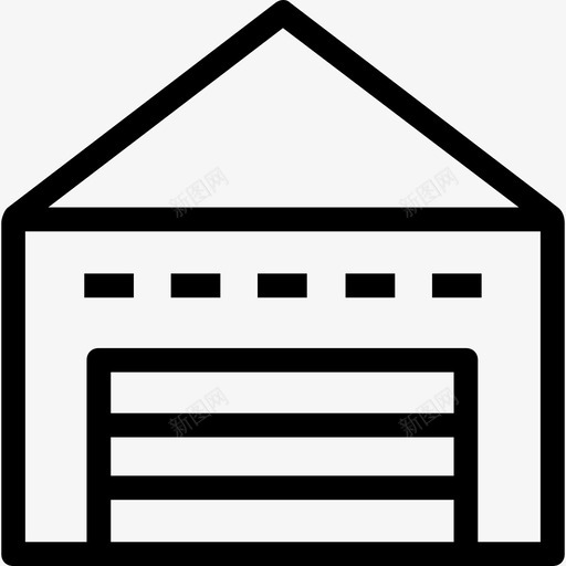 仓库全球物流轻型圆形图标svg_新图网 https://ixintu.com 仓库 全球物流 轻型圆形
