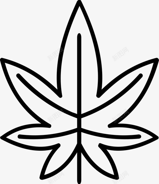 叶草本植物有机图标svg_新图网 https://ixintu.com 叶 有机 植物 草本植物